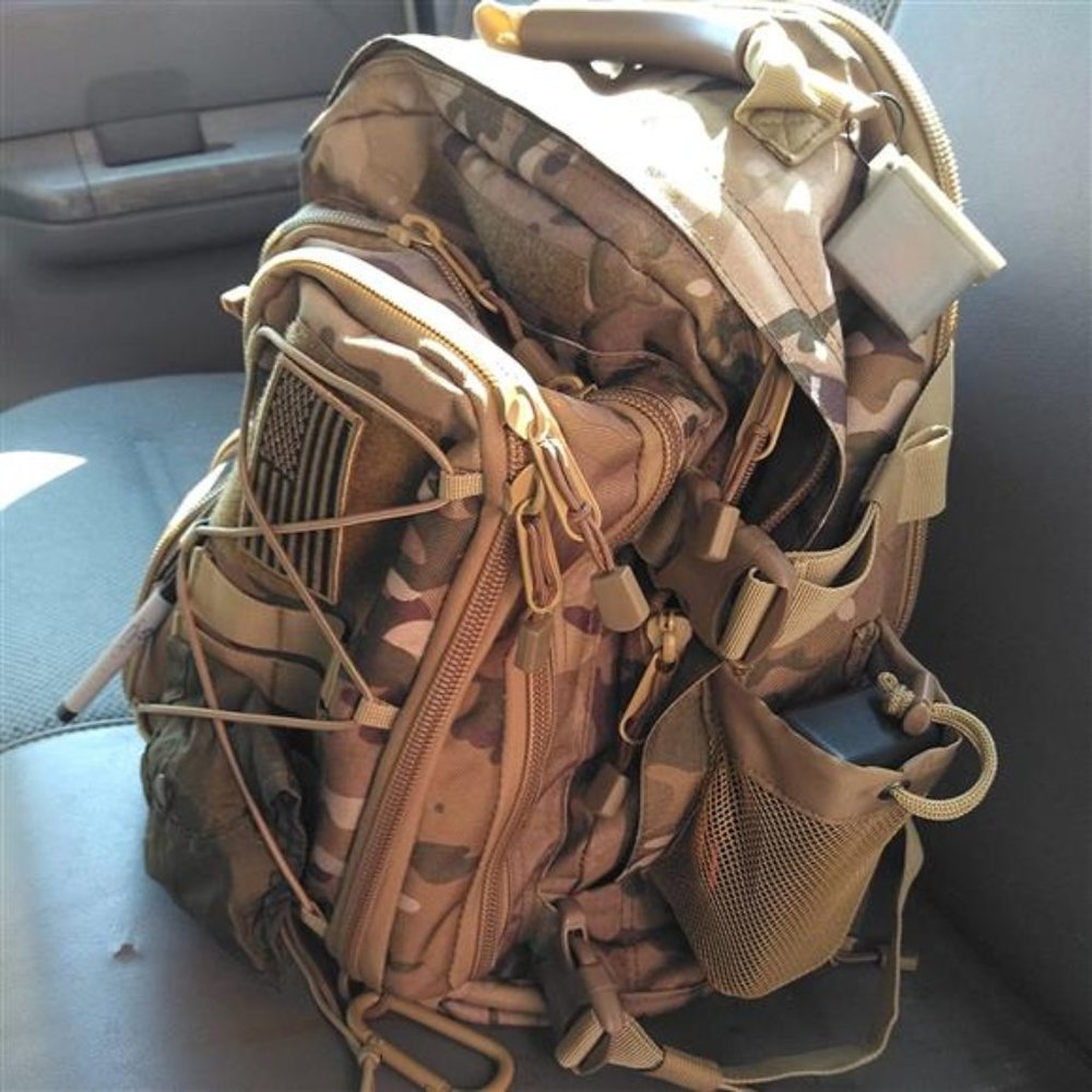 Men Backpack Large Capacity Military Tactical - Picture 3 of 6